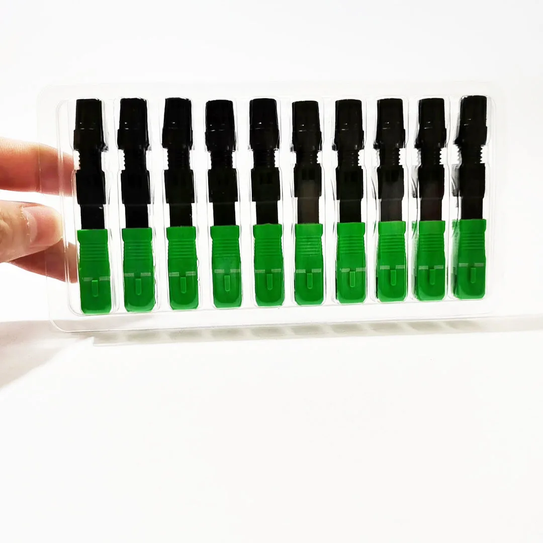 Fiber Optic Fast Connector SC-APC Fiber Optic Adapter Single Mode FTTH Field Assembly Fiber Quick Connector