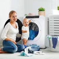 3.5 Cu.Ft Portable Clothes Dryer, High End Front Load Tumble Laundry Dryer with LCD Touch Screen 2