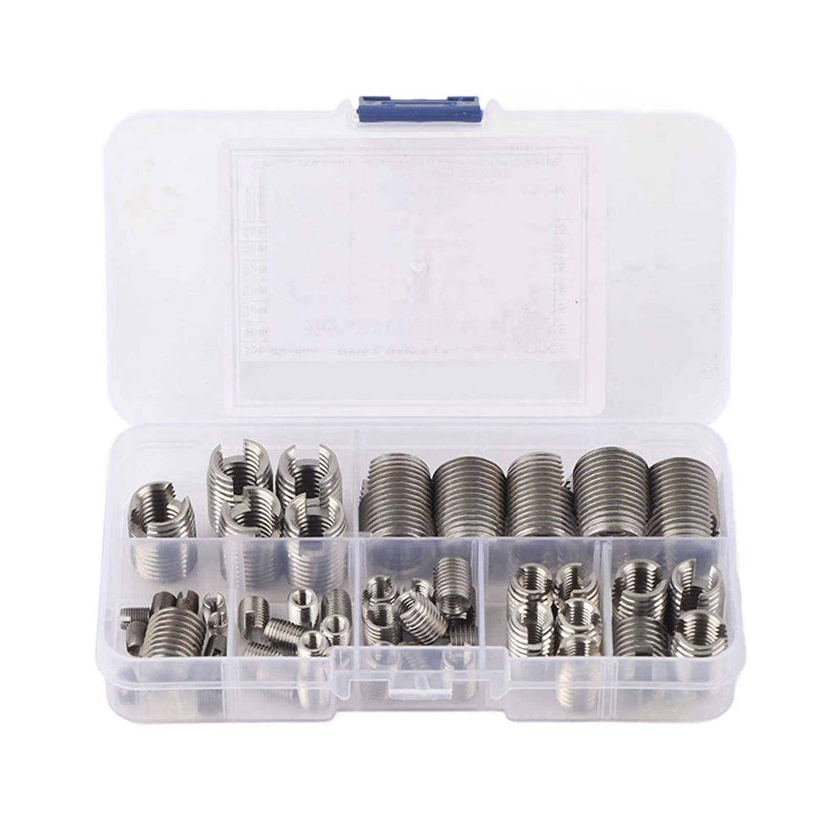 50Pcs Inner Thread Thread Insert Stainless Steel Inner Thread Self Tapping Thread Inserts Set Thread Reinforce Repair Tool