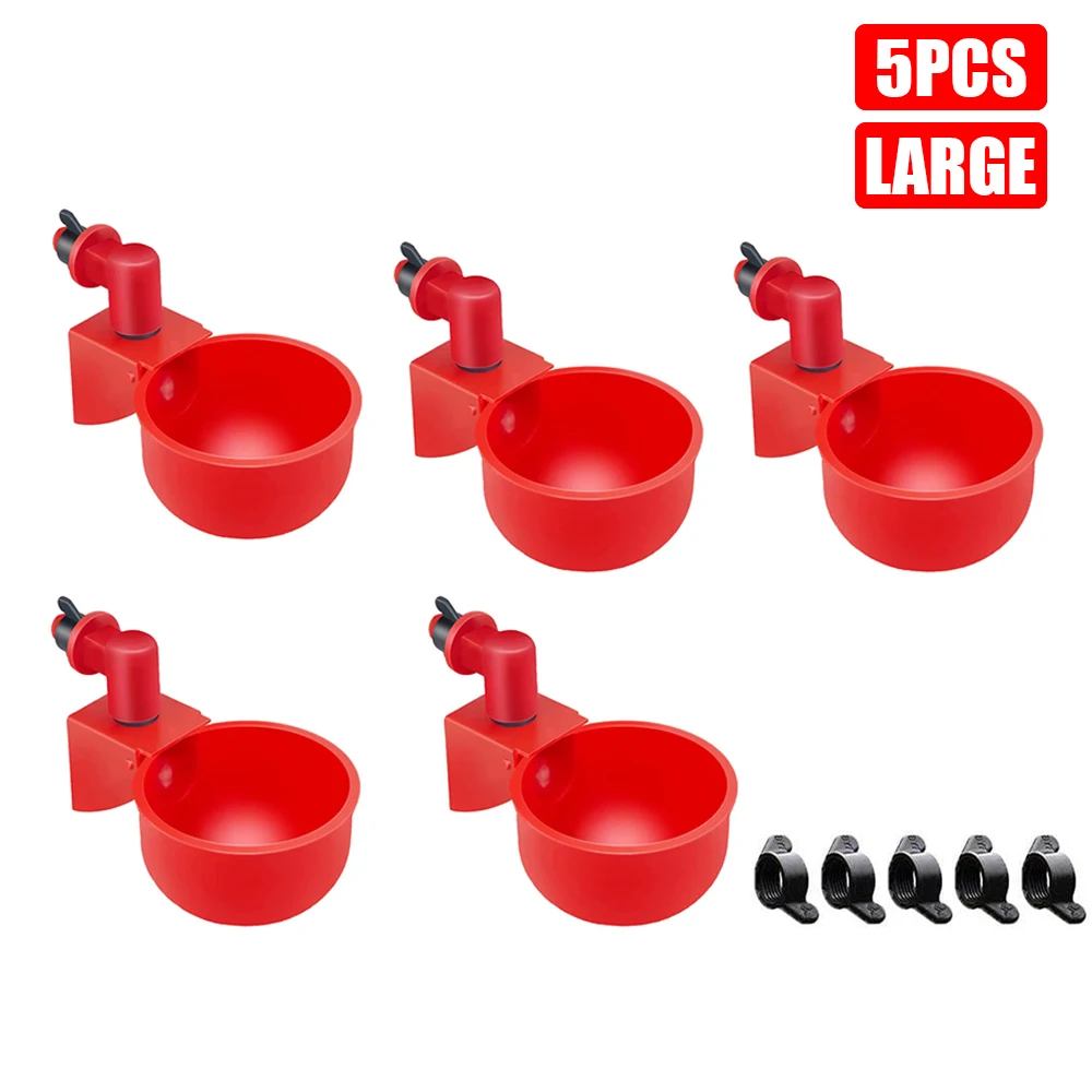 5packpoultryautomaticwatererchickenandduckfeederplastic