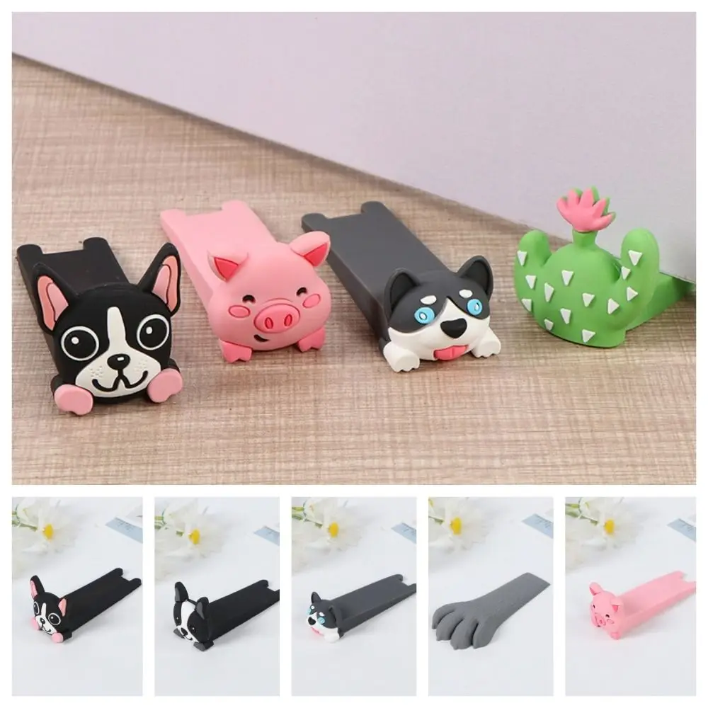 Silicone Door Stop Reusable Shock Absorbent Block Wedge Doorstops Anti-collision Stopper Home Door door stopper silicone door stopper