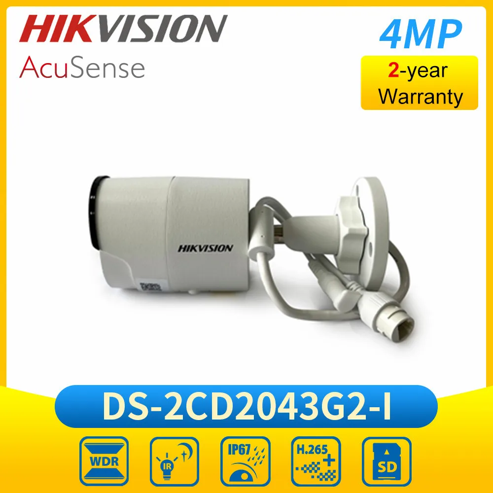 

Hikvision DS-2CD2043G2-I Replace DS-2CD2043G0-I 4MP AcuSense Network IR Outdoor Bullet Camera POE