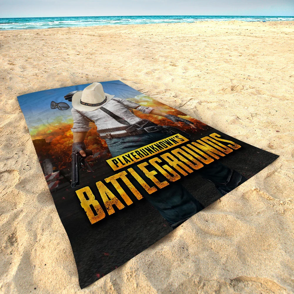 PUBG Beach Towel Colorful Bath Towels For Girl Microfiber Quick Dry Custom Sand Free Beach Yoga Spa Gym Pool 2