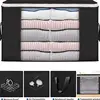 90L Large Storage Bags,Bins Foldable Closet Organizer Storage Containers with Durable Handles Thick Fabric for Clothing, Blanket 4