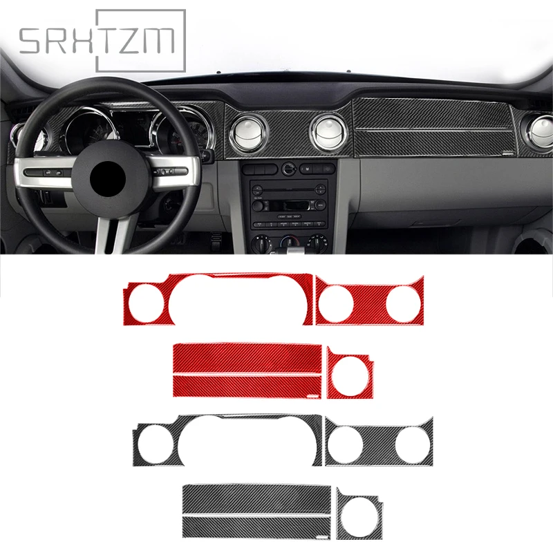 Carbon Fiber For Ford Mustang 2005 2009 Accessories Interior Trim Car