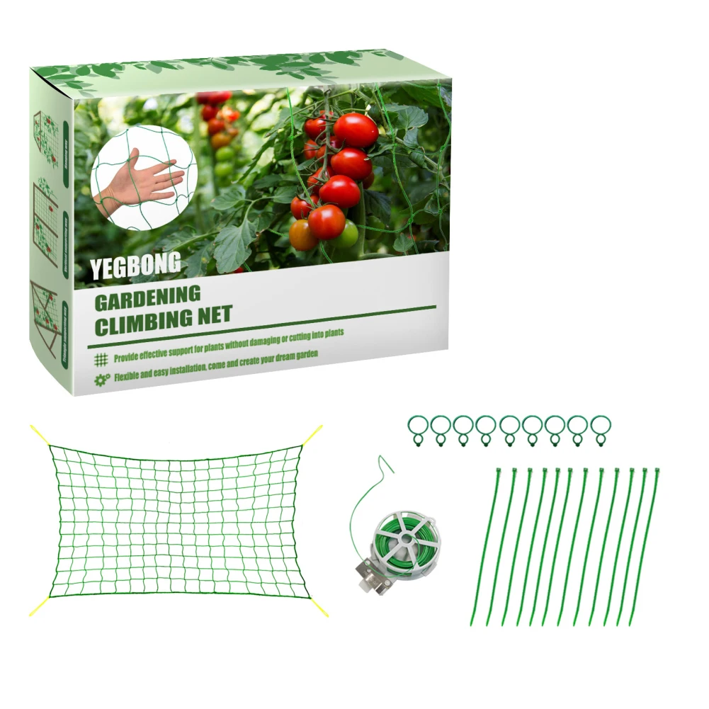 Plant Trellis Netting Garden Tomato Cucumber Grid Size Net For Climbing