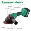Newbeat Cordless Angle Grinder 21v Cut Type Stone and Metal Max Angel Charger DIY Duty OEM Customized Hot Power Tools Set 2
