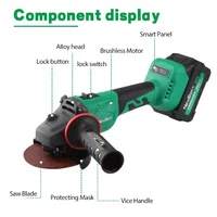 Newbeat Cordless Angle Grinder 21v Cut Type Stone and Metal Max Angel Charger DIY Duty OEM Customized Hot Power Tools Set 2