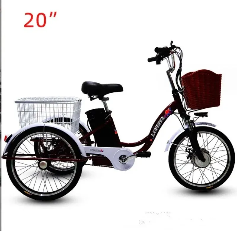 Old Elderly Three Wheel Trike Heavy Load Adult 350W Cheap Cargo Bike Bicycle City 3 Wheel Electric Tricycles Motorcycle