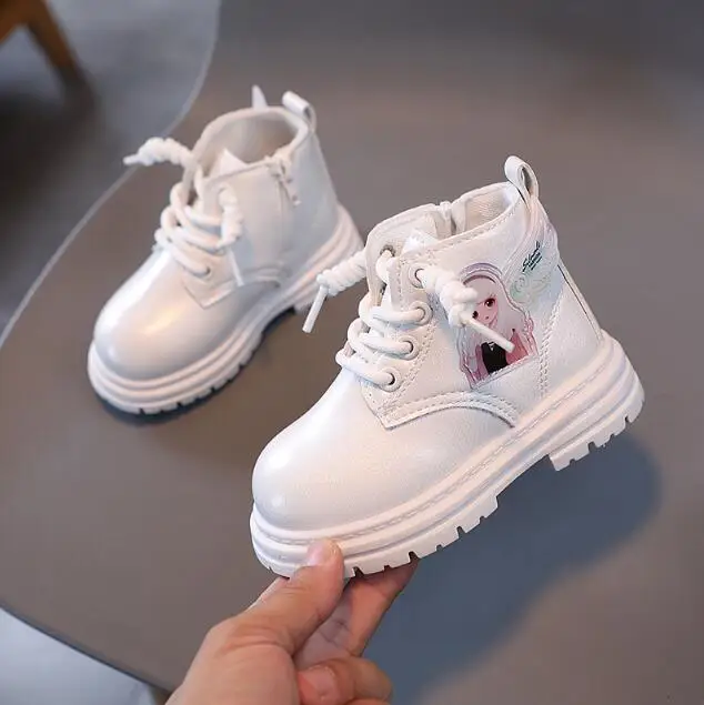 

Girls' Short Boots Autumn Winter New Children Fashion Boots Non-slip Snow Boots Kids Sneakers Leather Boots Kids Sport Shoes
