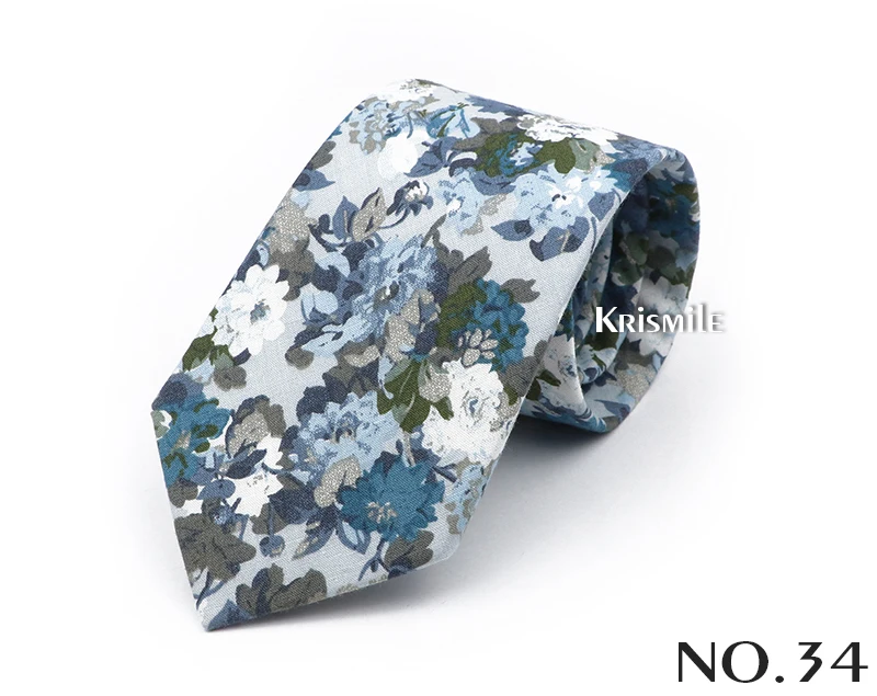 47 Styles Floral Ties For Men Women Elegant Beautiful Flower Printed Necktie Narrow Skinny Cravat Fit Wedding Party Workplace