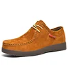 Autumn Men Casual Shoes Suede Leather Work Shoes Male Lace-up Flats Sneakers Platform British Business Party Dress Shoes 38-45 1