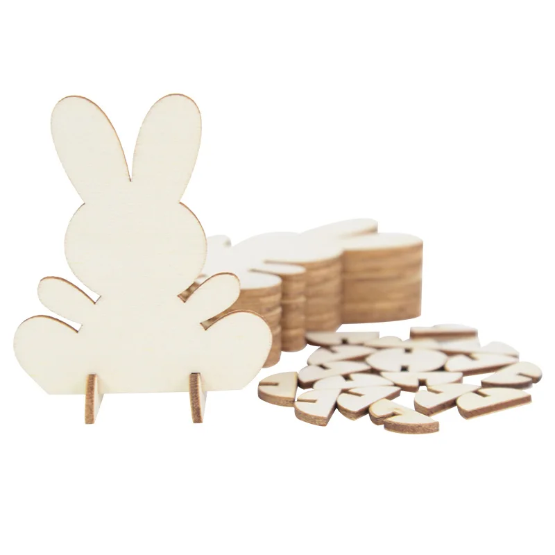 Wooden Easter Bunny Rabbit Animal Puzzle, Personalized Easter Gift 