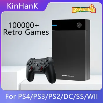 Hyperspin Attraction Gaming HDD Retro Game Console with 100000 Games for PS4/PS3/PS2/WII/WIIU Portable HDD for PC/Laptop NEW