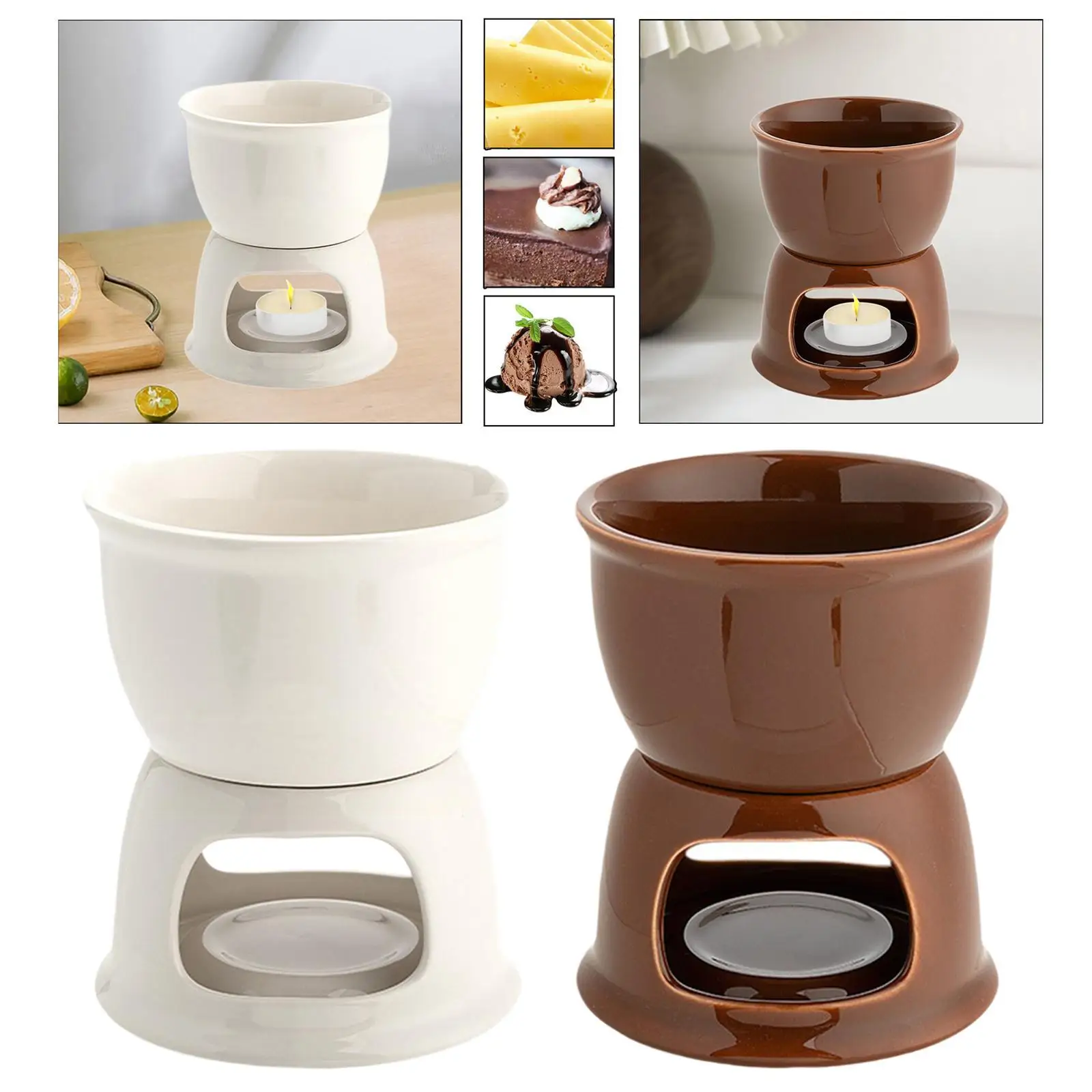 Chocolate Fondue Pot Cookware Cheese Fondue Pot for Anniversary Home Party