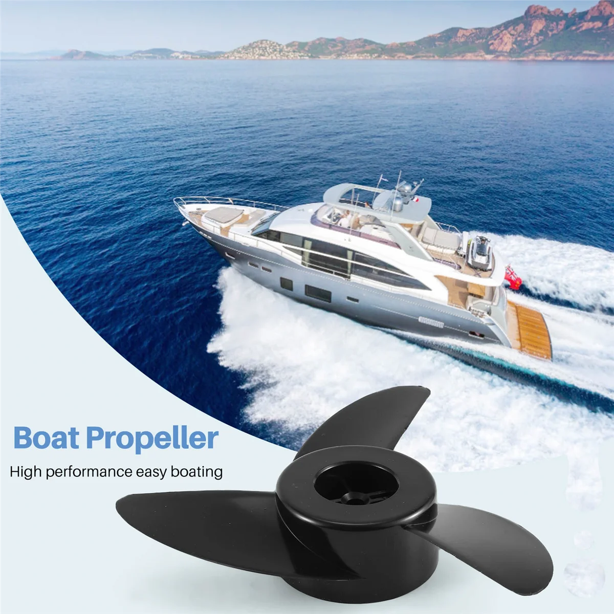 Boat Propellers Electric Outboard Motor Prop for ET44L ET54L D65L Trolling Motors Mount Accessories/Boat 3-Blades