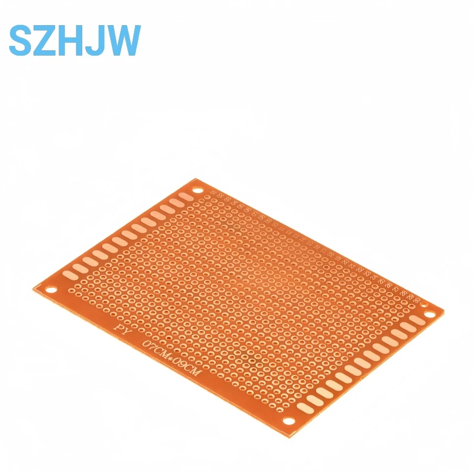 10-100개/가방 7x9cm 베이클라이트 PCB 프로토타입 보드 1.2mm 두께 2.54mm 피치 720홀