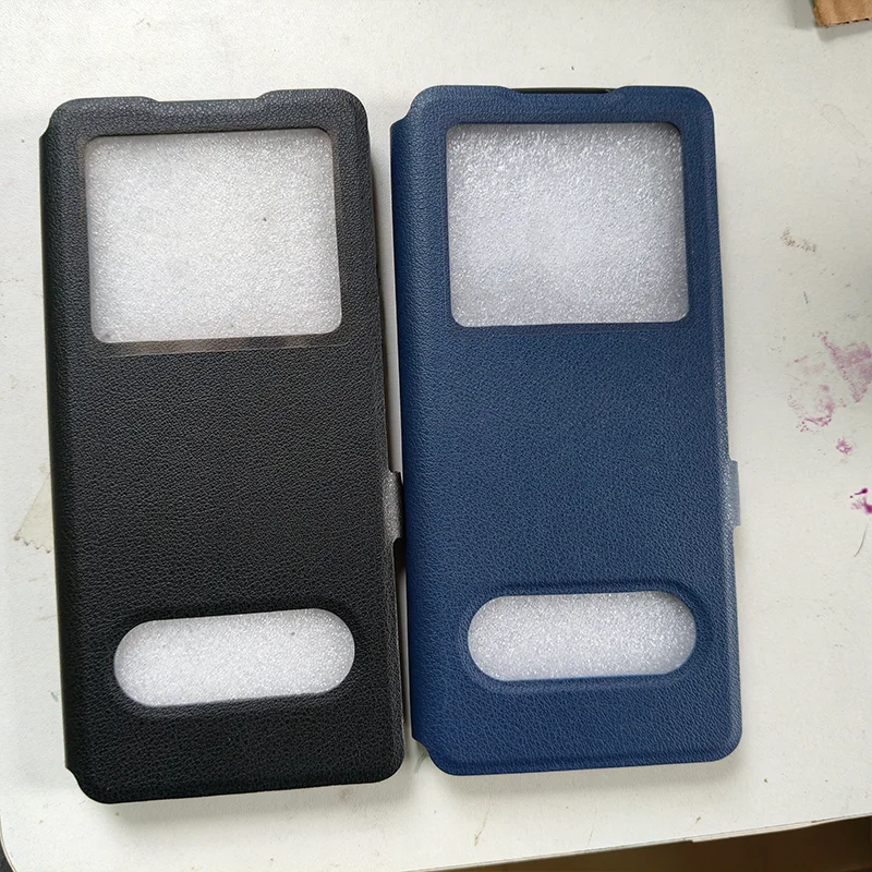 Luxury View Window Magnetic Flip PU Leather Case