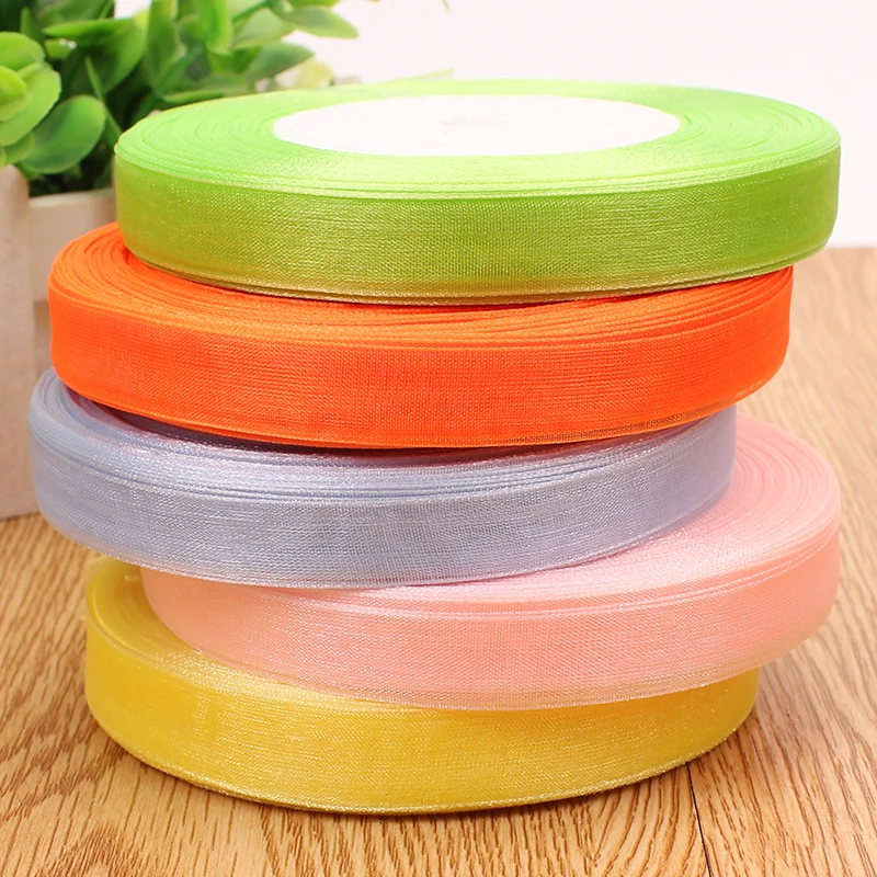 12mm Organza Ribbon - 45 Meters | DIY Handmade Accessories for Clothing, Gift Wrapping, and Celebrations
