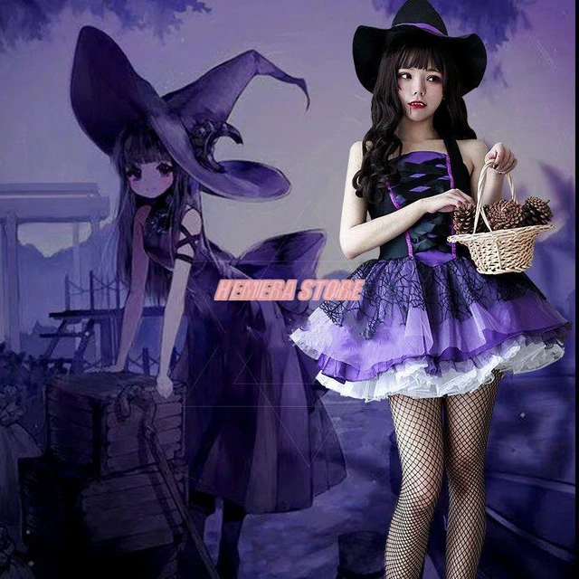 Sexy Witch Vampire Costume for Masquerade Party Halloween Cosplay Costume  Adult