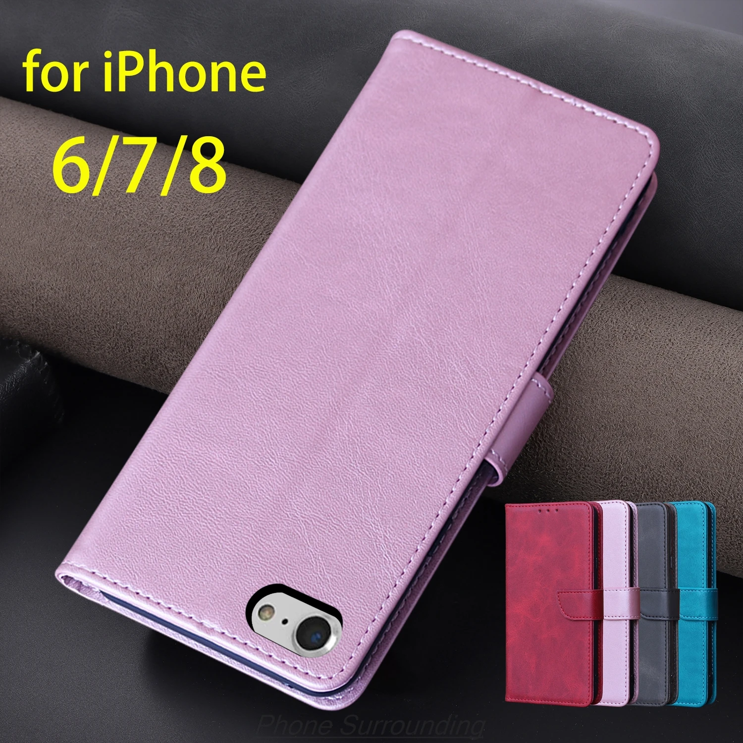 Luxurious PU Leather Wallet Flip Cover Case - Protective Holster s Coque