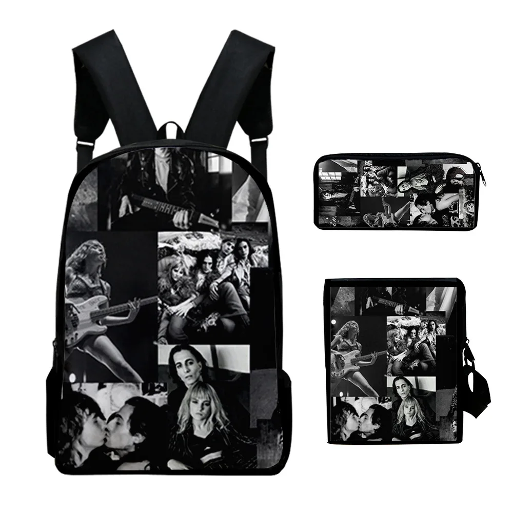 Maneskin Backpack 3pcs/set Children Boys Girls Schoolbag Teens Women Men Students School Bag Casual Travel Bag