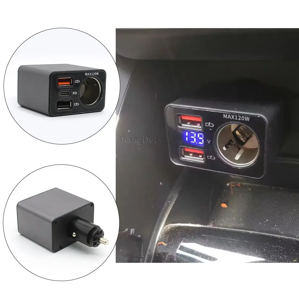 

Автомобильное зарядное устройство USB Type-C, 120 Вт, PD, быстрая зарядка телефона, быстрая зарядка для iPhone 14, 13, для Huawei, Xiaomi, для iPad, ноутбука, планшета