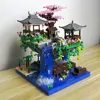 Taohuatan Lake Themed Micro Brick Building Blocks Set Adult Creative Toys Unique Chinese Landscape Model Bricks with LED Light 1