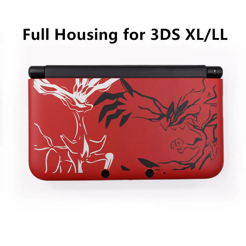 

Red Full Housing Case Cover Shell Complete Set Replacement Kit for 3DS XL/LL