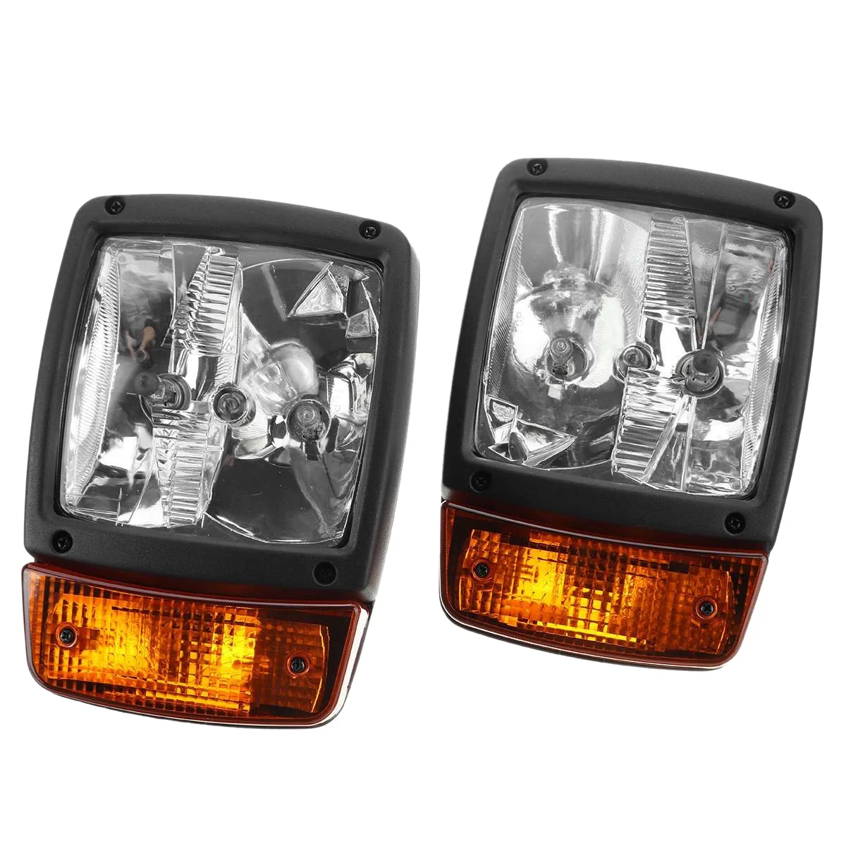 

24V Tractor Trailer LED Headlights Turn Signal Indicator Lamp Worklight for Excavator JCB Telehandler Loader