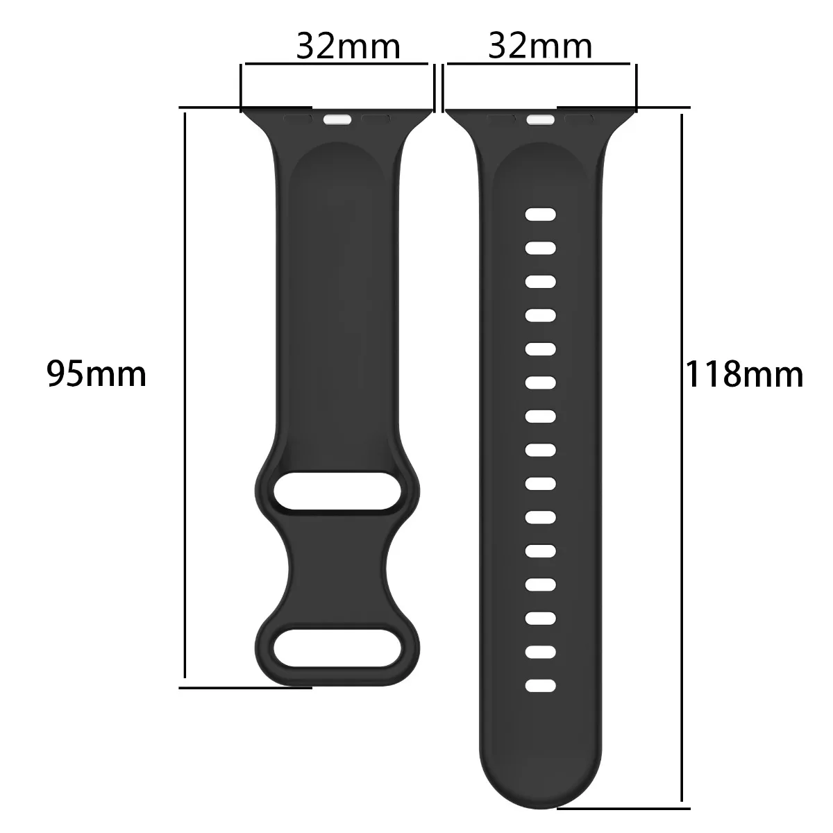 Cinturino per iWatch 42/44/45/49mm 38/40/41mm Cinturino sportivo in silicone alla moda per orologi serie Ultra2 Se 9/8/7/6/5/4/3_voghion.com