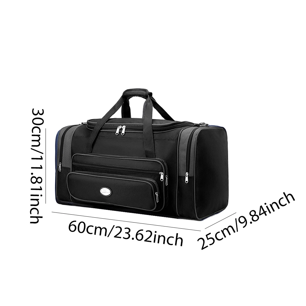 Travel Duffle Bag for Men Women Waterproof Gym Bag with Shoe Compartment Adjustable Strap Tote Bag for Sports Bussiness Trip