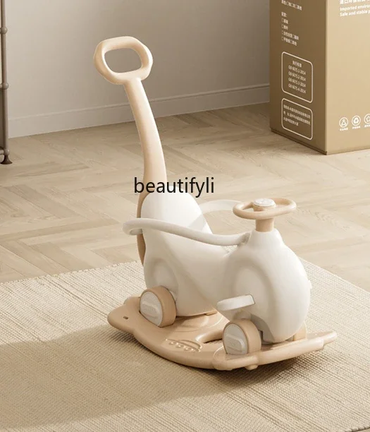 Bouncing car Children's rocking car Rocking horse Trojan horse Trampoline toy Baby 1 year old gift