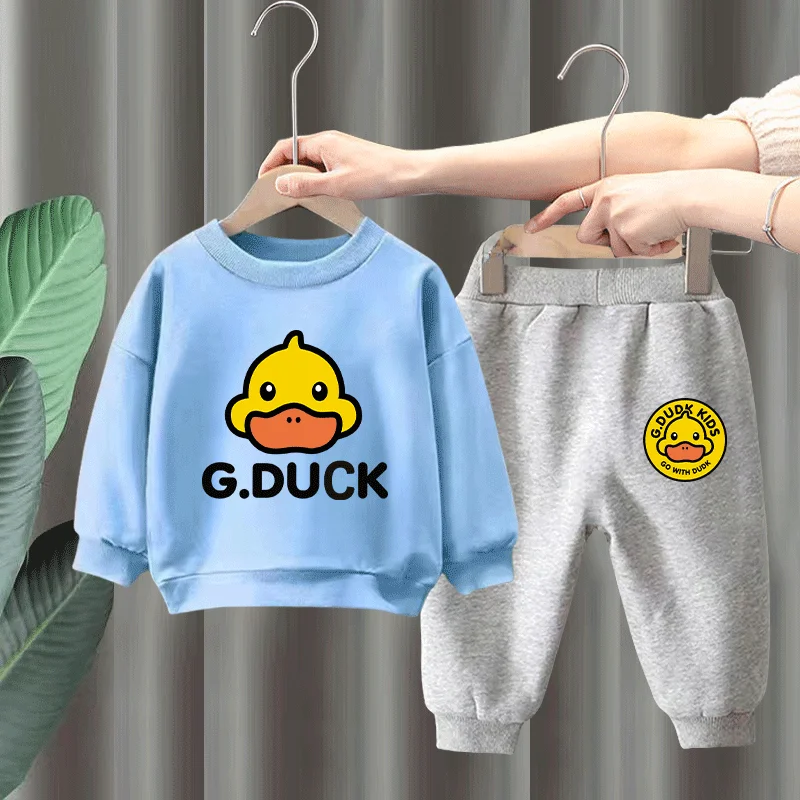 271 setLight blue sweatshirt h1 + gray sweatpants h2