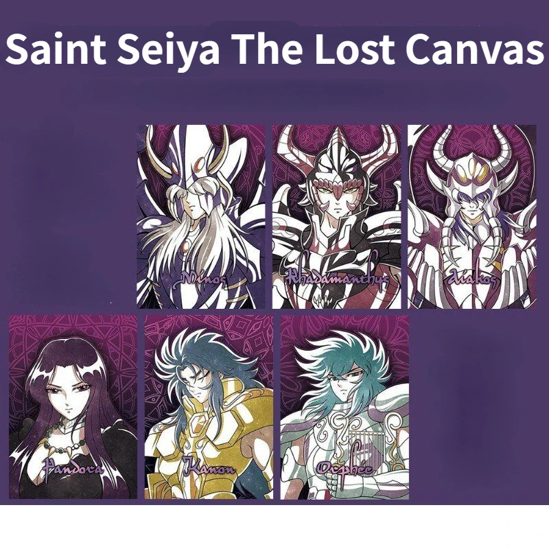 

6pcs/set DIY Anime Saint Seiya Rare Collection Edition Character Flash Card Childrens Hobbies Collection Toys Birthday Gift Card
