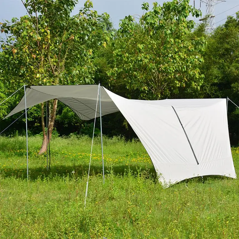 

Rain Tarp Camping Tarp Lightweight Bushcraft Tarp Hammock Rain Fly Sun And Rain Shelter Camping Awning Tent Sunshade