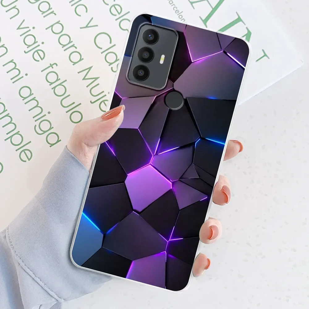 Floral Transparent TPU Silicone Soft Phone Case Cover - Flower Printing Coque Bumper