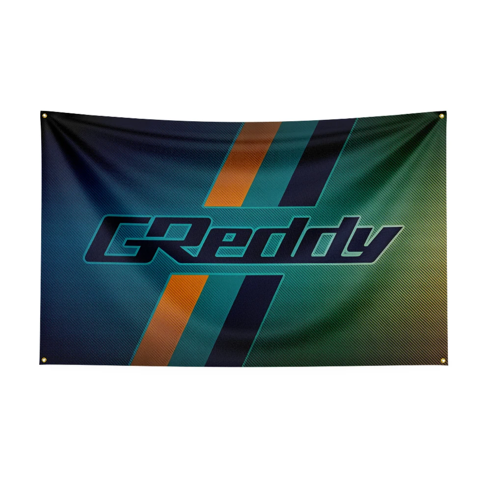 3x5 GReddy Racing Flag Polyester Printed Racing Car Banner For