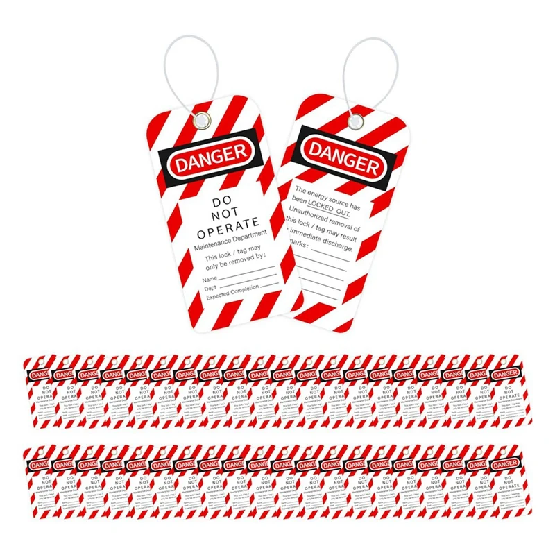 

Loto-бирки, водостойкие, 3X5,75 дюйма, 40 «опасность», не использовать бирки с комплектом 40 застежек-молний