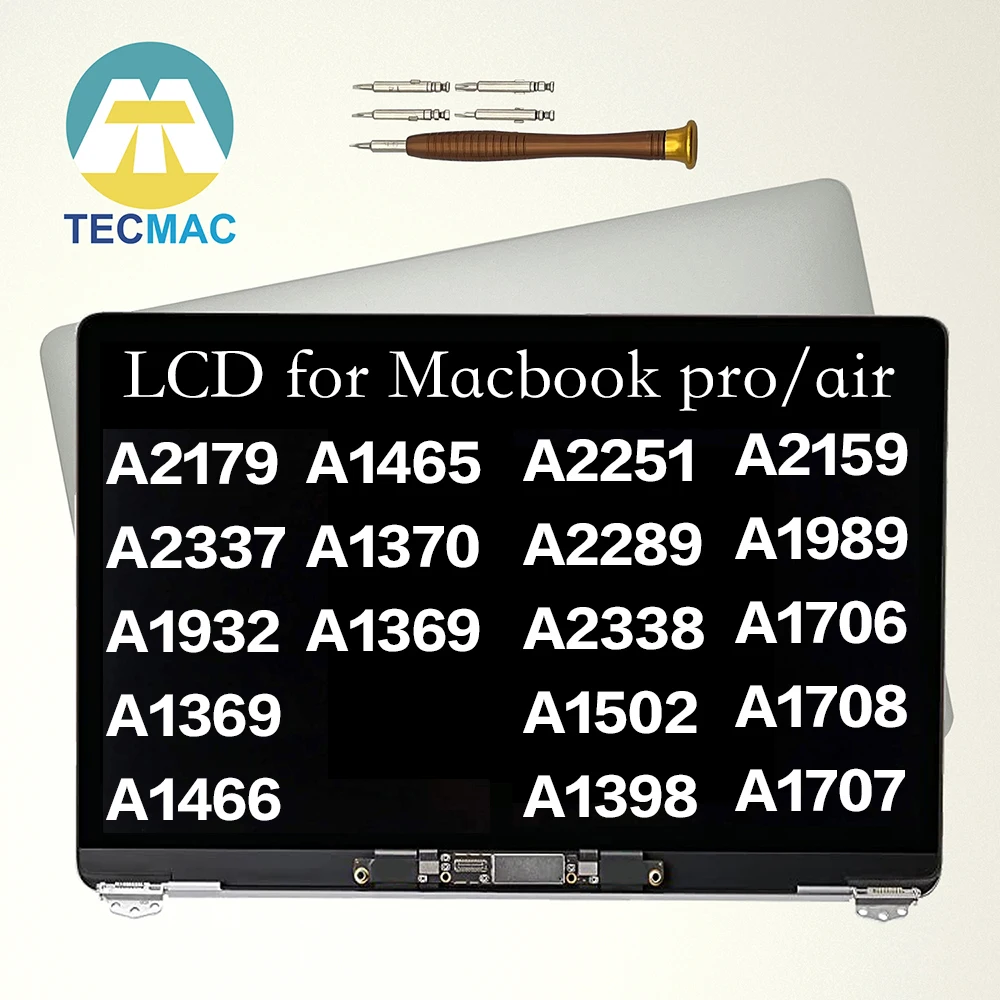 

Совершенно новый ЖК-экран для Macbook Pro Air A1706 A1708 A1989 A2159 A2289 A2251 A1932 A2179 A2337 A2338 A2141 Retina