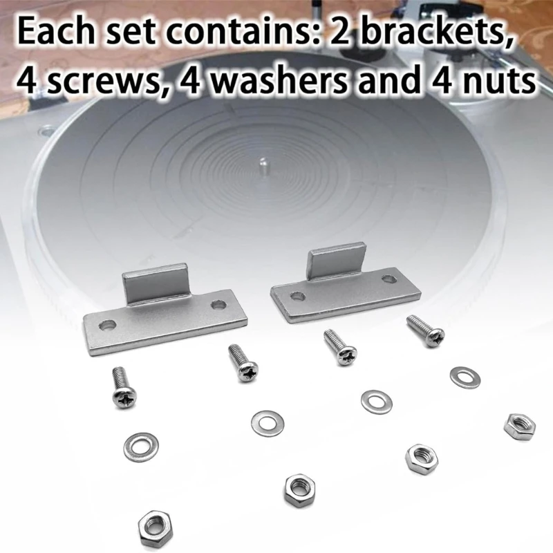 Turntable Dust Cover Hinges Repair Tabs Hinge Brackets for Technics SL-D1 SL-Q200 SL-B1 SL-DD2 SL-3200 Record Player record player repair set