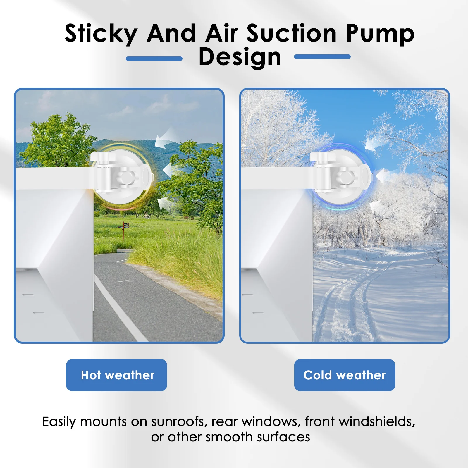 Aluminum Car Sunroof Suction Cup Mount for Navigation