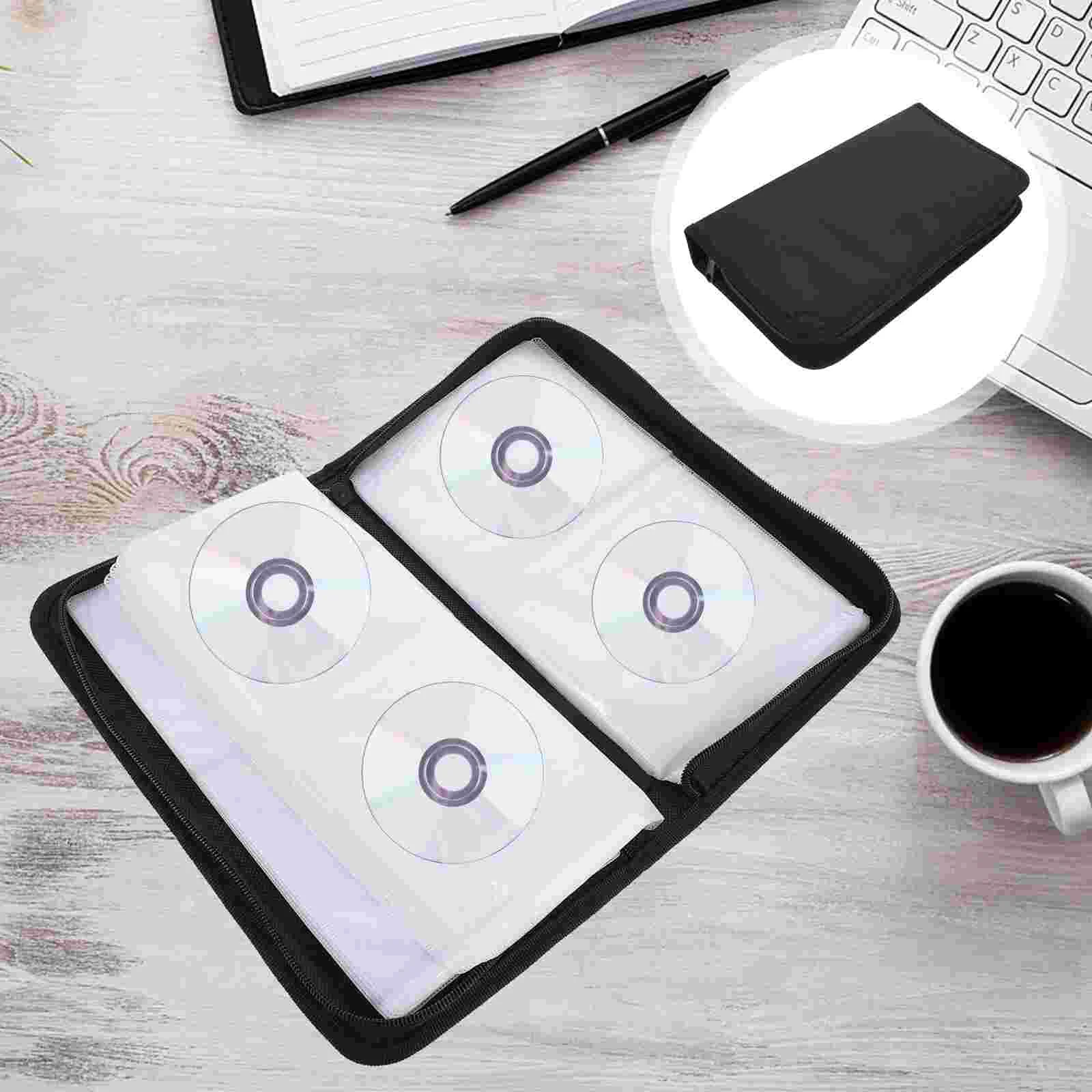 

CD Bag Holder Case Protector Disc Storage Wallet Organizer Zipper Pouch Large Capacity