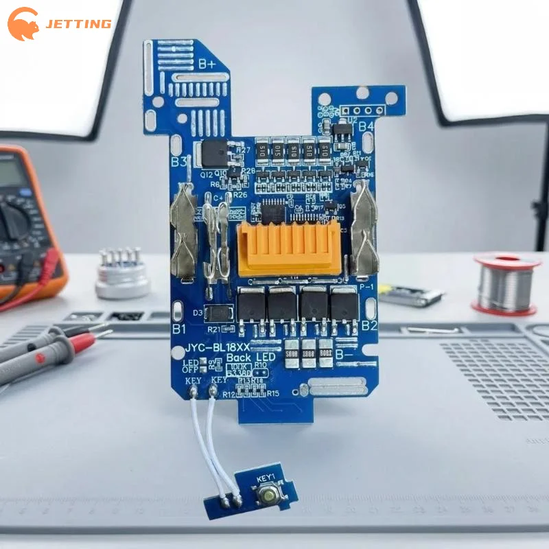(Nuovo) 1 pz. Scheda PCBA BMS per batteria agli ioni di litio da 18V, circuito di bilanciamento e ricarica per pacchi batterie agli ioni di litio BL1830 BL1860 BL1890 - immagine 5