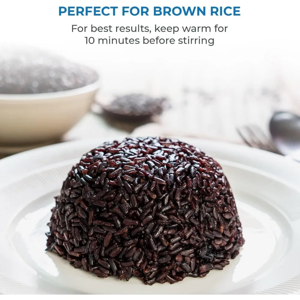 Buffalo Classic Rice Cooker with Clad Stainless Steel Inner Pot - Electric Rice Cooker for White/Brown Rice, Grain - Easy-to-cle