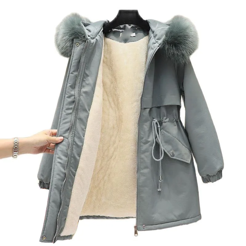 Warm Windbreaker Large size Woolen coat Autumn Winter Large Size Woman's Clothing Long Sleeve main image 1