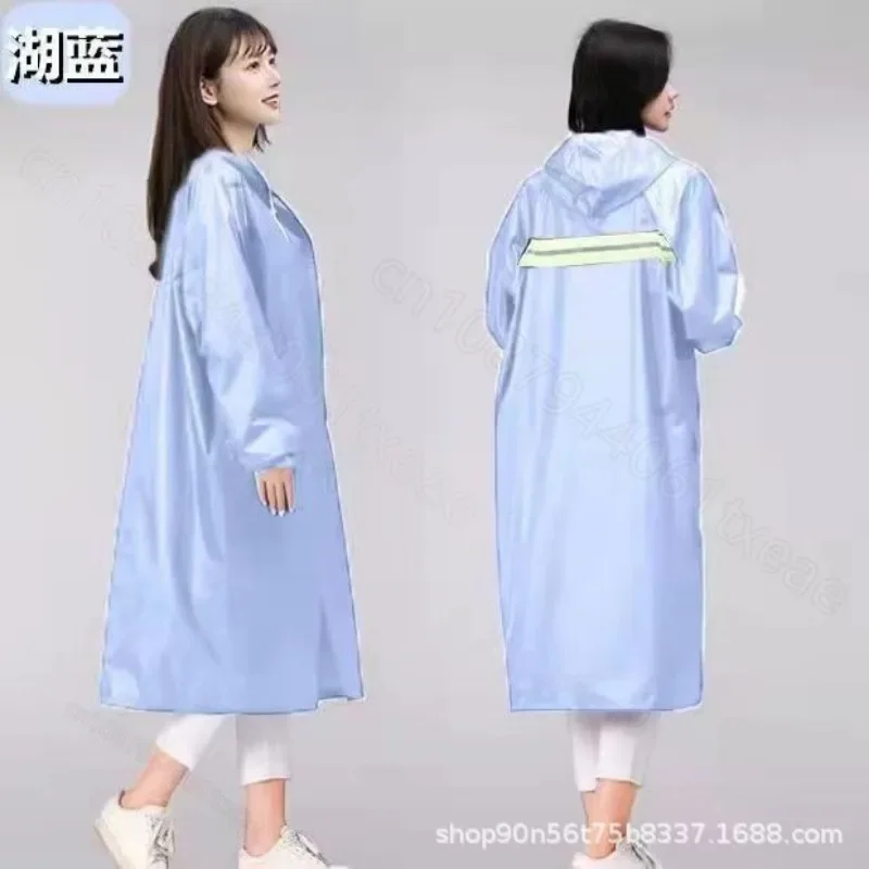 Enlarged raincoat Long fashionable one-piece full body waterproof outdoor rainstorm riding hiking thickened adult raincoat