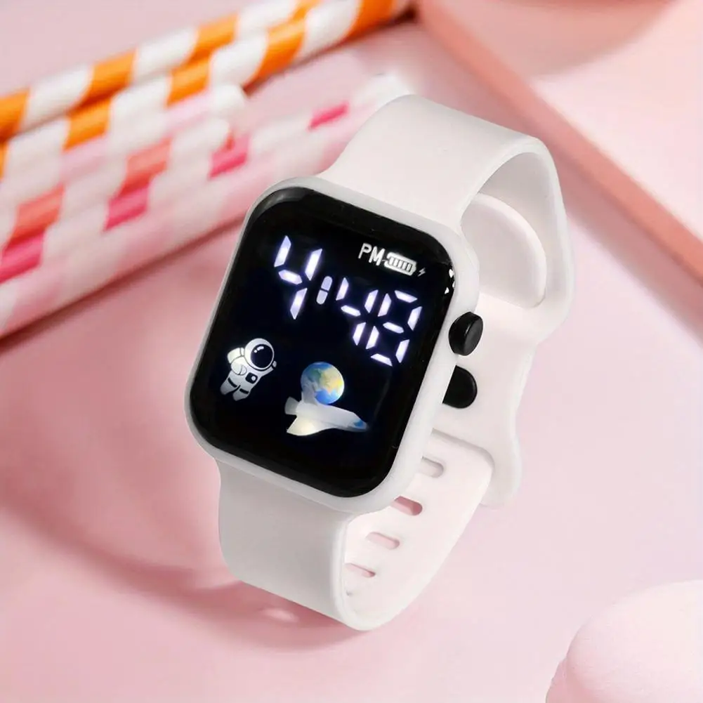 Trendy Square Watch Stylish Square Led Digital Watch Sporty Design Shockproof Accurate for Students Sports Enthusiasts where architects stay lodgings for design enthusiasts