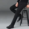 New Men Basic Versatile Black Denim Pants Male Formal Occasion Work Wear Denim Trousers Spring Autumn Concise Straight Leg Jeans 5