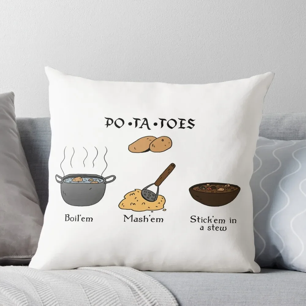 

PO-TA-TOES Throw Pillow Cusions Cover Bed pillowcases